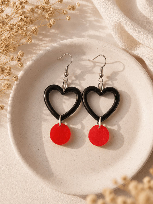 Boucles d'Oreilles Cœur Artisanales – Collection Émotion - Créa.Bijoux