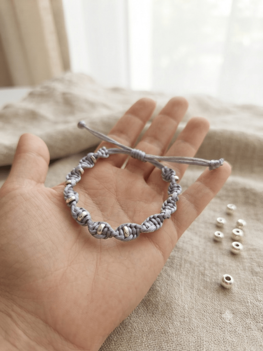 Bracelet Torsadé Fait Main - Argent - Créa.Bijoux