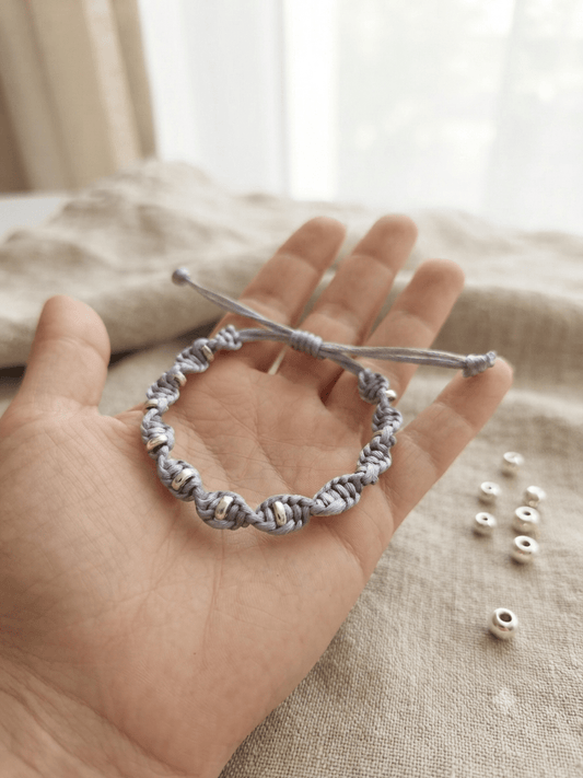 Bracelet Torsadé Fait Main - Argent - Créa.Bijoux